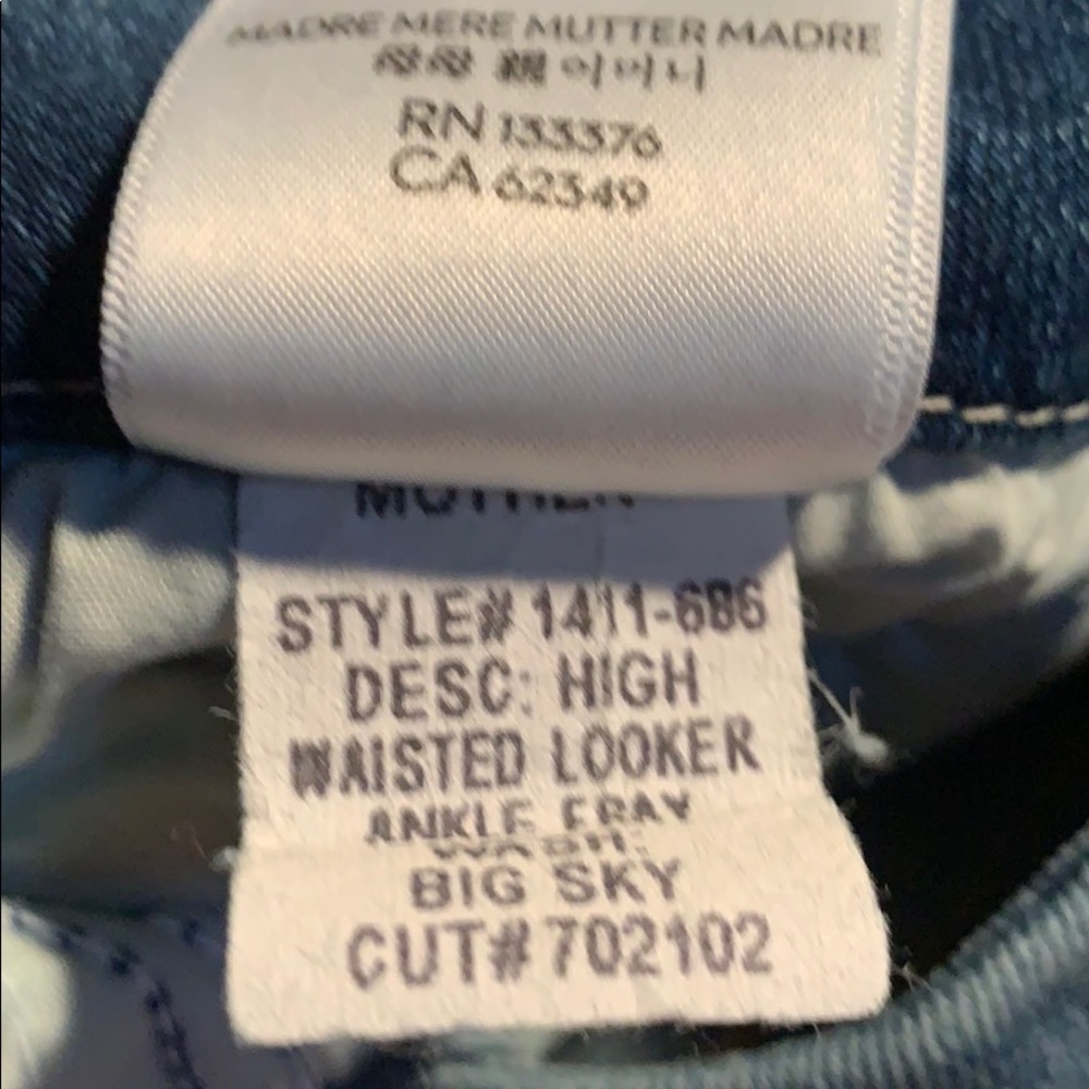 MOTHER Blue Ankle & Cropped Jeans - Picture 5 of 9